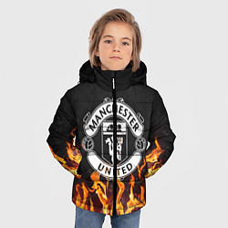 Куртка зимняя для мальчика МАНЧЕСТЕР ЮНАЙТЕД, цвет: 3D-черный — фото 2