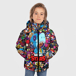 Куртка зимняя для мальчика BRAWL STARS: LEON SHARK, цвет: 3D-черный — фото 2