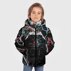 Куртка зимняя для мальчика METALLICA GLITCH STORM, цвет: 3D-красный — фото 2