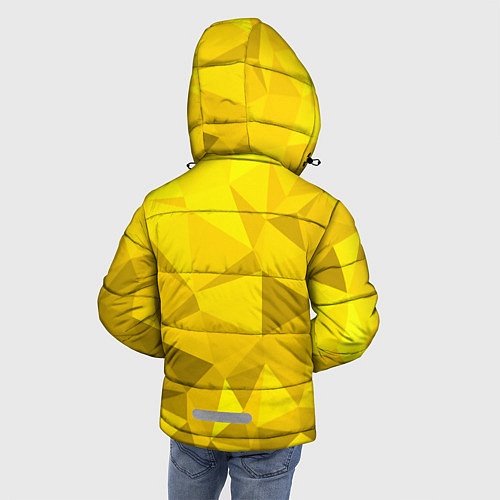 Зимняя куртка для мальчика YELLOW ABSTRACT / 3D-Светло-серый – фото 4