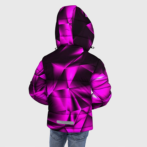 Зимняя куртка для мальчика НЕОНОВАЯ ТЕКСТУРА / 3D-Красный – фото 4