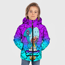 Куртка зимняя для мальчика Brawl stars leon shark, цвет: 3D-черный — фото 2