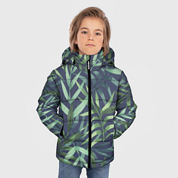 Куртка зимняя для мальчика Арт из джунглей, цвет: 3D-черный — фото 2