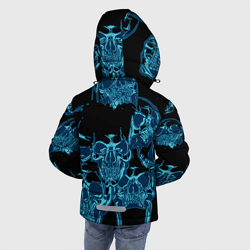 Зимняя куртка для мальчика Iron Maiden / 3D-Светло-серый – фото 4