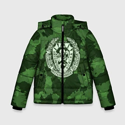 Куртка зимняя для мальчика Пограничные Войска, цвет: 3D-черный