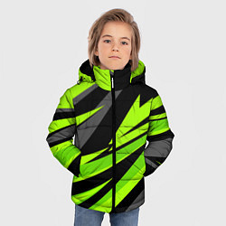 Куртка зимняя для мальчика Форма для фитнеса, цвет: 3D-светло-серый — фото 2