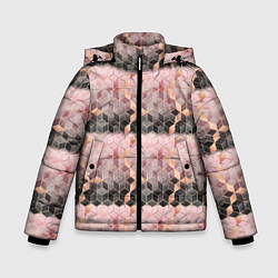 Куртка зимняя для мальчика Geometry Pattern, цвет: 3D-черный