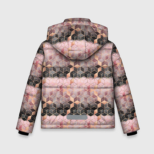 Зимняя куртка для мальчика Geometry Pattern / 3D-Черный – фото 2