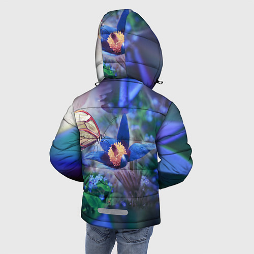 Зимняя куртка для мальчика Бабочка / 3D-Красный – фото 4