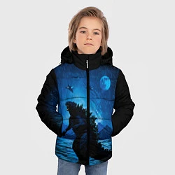 Куртка зимняя для мальчика GODZILLA, цвет: 3D-светло-серый — фото 2