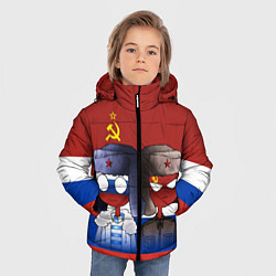 Куртка зимняя для мальчика СССР - Россия, цвет: 3D-черный — фото 2
