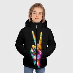 Куртка зимняя для мальчика V, цвет: 3D-светло-серый — фото 2