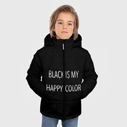 Куртка зимняя для мальчика Black, цвет: 3D-черный — фото 2