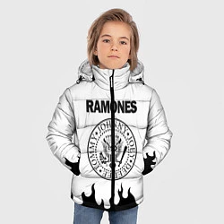 Куртка зимняя для мальчика RAMONES, цвет: 3D-черный — фото 2
