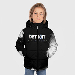 Куртка зимняя для мальчика Detroit:Become Human, цвет: 3D-светло-серый — фото 2