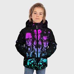 Куртка зимняя для мальчика Приключения ДжоДжо, цвет: 3D-светло-серый — фото 2