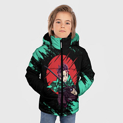 Куртка зимняя для мальчика KIMETSU NO YAIBA, цвет: 3D-черный — фото 2
