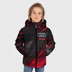 Куртка зимняя для мальчика AUDI, цвет: 3D-светло-серый — фото 2