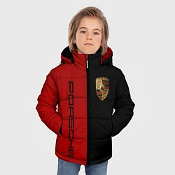 Куртка зимняя для мальчика PORSCHE, цвет: 3D-черный — фото 2