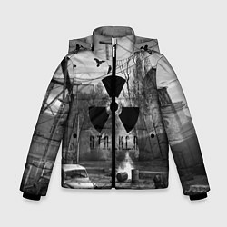 Куртка зимняя для мальчика СТАЛКЕР-ЧЕРНОБЫЛЬ, цвет: 3D-светло-серый