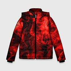 Куртка зимняя для мальчика Красный дым, цвет: 3D-красный