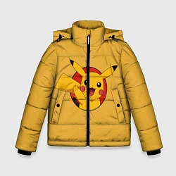 Куртка зимняя для мальчика Pikachu, цвет: 3D-черный