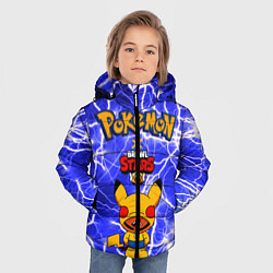 Куртка зимняя для мальчика Леон Пикачу, цвет: 3D-черный — фото 2