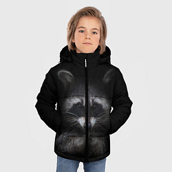 Куртка зимняя для мальчика Енот, цвет: 3D-светло-серый — фото 2