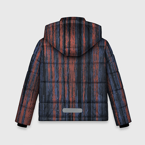 Зимняя куртка для мальчика Абстрактный узор / 3D-Черный – фото 2