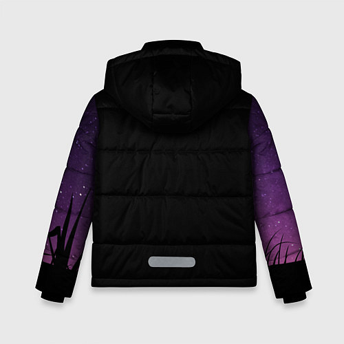 Зимняя куртка для мальчика Котики / 3D-Черный – фото 2