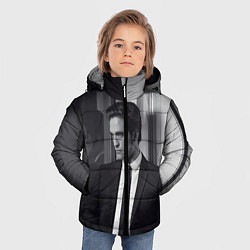 Куртка зимняя для мальчика Роберт Паттинсон, цвет: 3D-черный — фото 2