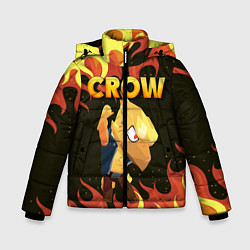 Куртка зимняя для мальчика BRAWL STARS CROW, цвет: 3D-черный