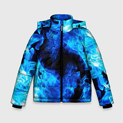 Куртка зимняя для мальчика СИНИЙ ОГОНЬ, цвет: 3D-черный
