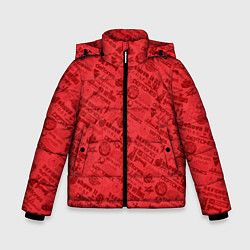 Куртка зимняя для мальчика Deftones, цвет: 3D-красный
