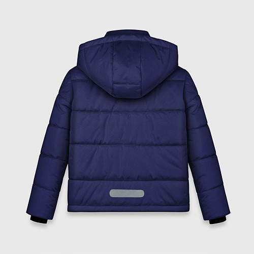 Зимняя куртка для мальчика Единорог на задних лапах / 3D-Черный – фото 2