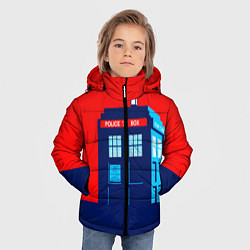 Куртка зимняя для мальчика IN TARDIS WE TRUST, цвет: 3D-черный — фото 2