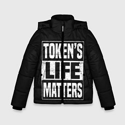 Куртка зимняя для мальчика TOKENS LIFE MATTERS, цвет: 3D-красный