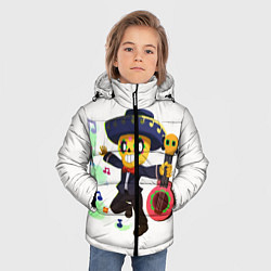 Куртка зимняя для мальчика БРАВЛ СТАРС, цвет: 3D-черный — фото 2