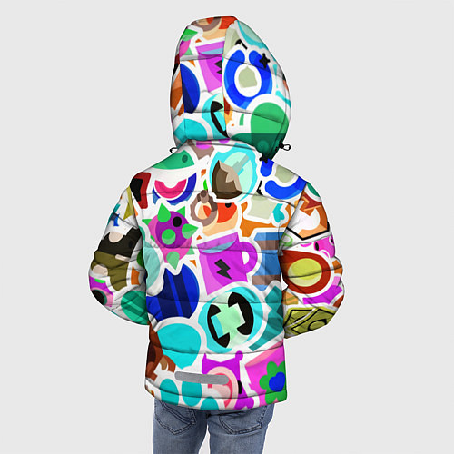 Зимняя куртка для мальчика БРАВЛ СТАРС / 3D-Красный – фото 4