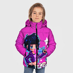 Куртка зимняя для мальчика BIBI, цвет: 3D-черный — фото 2