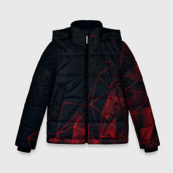 Куртка зимняя для мальчика RED STRIPES, цвет: 3D-черный