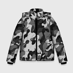 Куртка зимняя для мальчика ГОРОДСКОЙ КАМУФЛЯЖ, цвет: 3D-черный