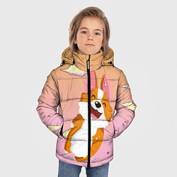 Куртка зимняя для мальчика Милый корги, цвет: 3D-черный — фото 2
