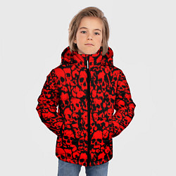 Куртка зимняя для мальчика ЧЕРЕПА, цвет: 3D-черный — фото 2