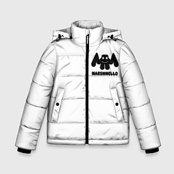 Куртка зимняя для мальчика Marshmello Спина, цвет: 3D-черный
