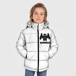 Куртка зимняя для мальчика Marshmello Спина, цвет: 3D-черный — фото 2