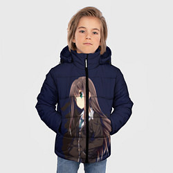 Куртка зимняя для мальчика Аниме, цвет: 3D-черный — фото 2