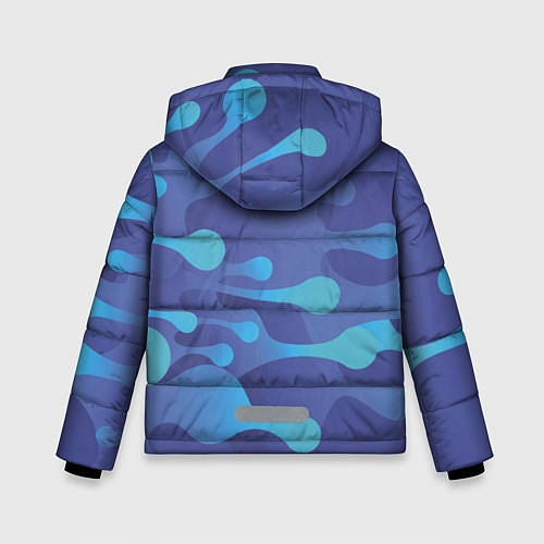 Зимняя куртка для мальчика Абстрактные краски / 3D-Черный – фото 2