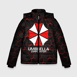 Куртка зимняя для мальчика UMBRELLA CORP, цвет: 3D-черный