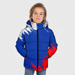 Куртка зимняя для мальчика РОССИЯ ТРИКОЛОР, цвет: 3D-черный — фото 2